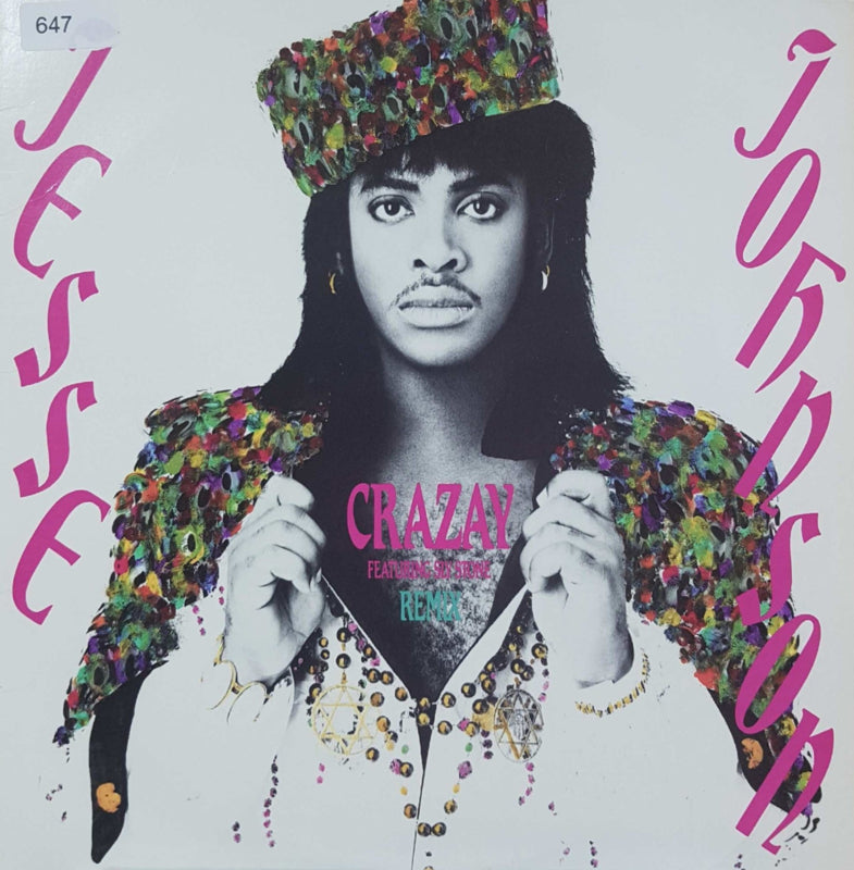Jesse Johnson Featuring Sly Stone - Crazay (Maxi-Single) Maxi-Singles Vinyl Very Good (VG) <br> Hoes Good Plus (G+)