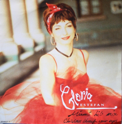 Gloria Estefan - Miami Hit Mix Vinyl Singles Vinyl Very Good (VG) <br> Hoes Good Plus (G+)