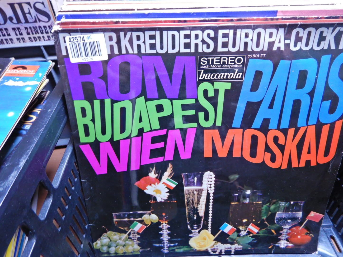 Peter Kreuder Und Seine Solisten - Peter Kreuders Europa-Cocktail (LP) Vinyl LP Vinyl Very Good (VG) <br> Hoes Good Plus (G+)