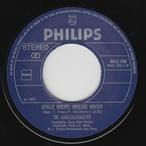 Havenzangers - Ik Droom Van Een Gelukkig Kerstfeest 41260 Vinyl Singles Vinyl Very Good (VG) <br> Hoes Good Plus (G+)