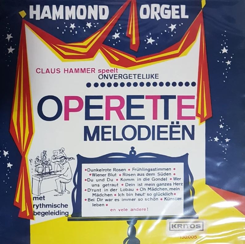 Claus Hämmer - Claus Hammer Speelt Onvergetelijke Operette Melodieën (LP) Vinyl LP Vinyl Very Good (VG) <br> Hoes Good Plus (G+)
