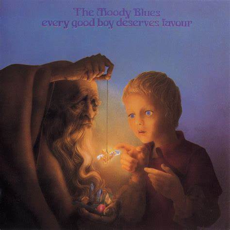 Moody Blues - Every Good Boy Deserves Favour (LP) Vinyl LP Vinyl Very Good (VG) <br> Hoes Good Plus (G+)