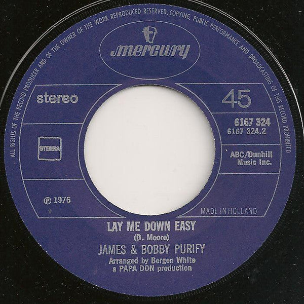 James & Bobby Purify - I'm Your Puppet 36319 Vinyl Singles Vinyl Very Good (VG) <br> Hoes Good Plus (G+)