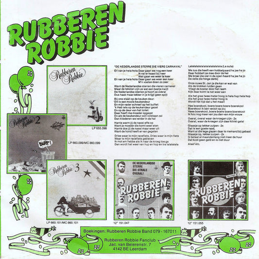 Rubberen Robbie - De Nederlandse Sterre Die Viere Carnaval 26057 Vinyl Singles Vinyl Zeer Goed / Hoesje Generic "VINYLSINGLES.NL"