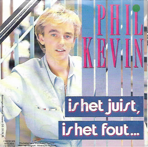 Phil Kevin - Is Het Juist, Is Het Fout Vinyl Singles Vinyl Very Good (VG) <br> Hoes Good Plus (G+)