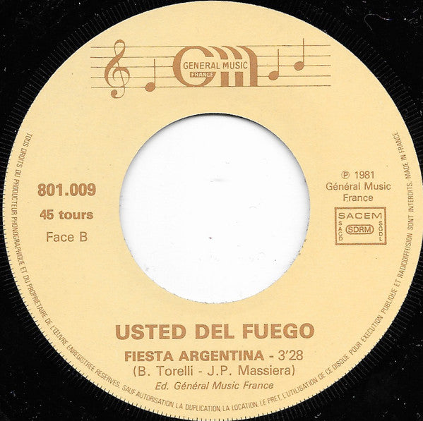 Usted Del Fuego - Misa Criolla Vinyl Singles