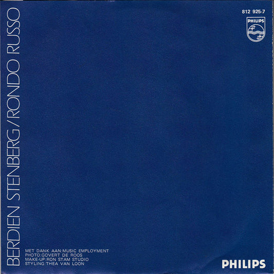 Berdien Stenberg - Rondo Russo 43447 Vinyl Singles Vinyl Zeer Goed / Hoesje Goed "VINYLSINGLES.NL"