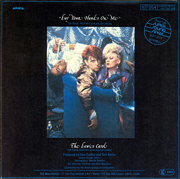 Thompson Twins - Lay You Hands On Me Vinyl Singles Vinyl Very Good (VG) <br> Hoes Good Plus (G+)