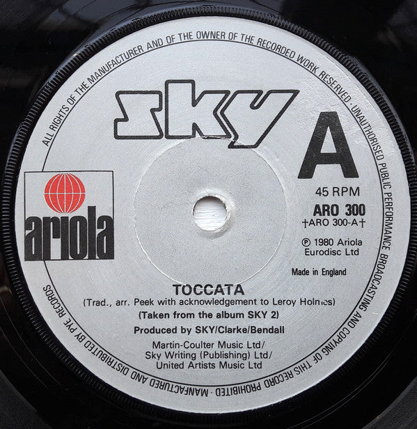 Sky - Toccata Vinyl Singles