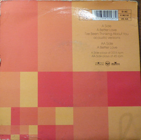 Londonbeat - A Better Love (Limited Edition) Vinyl Singles Vinyl Very Good (VG) <br> Hoes Good Plus (G+)