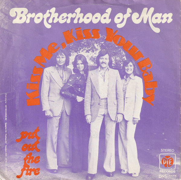 Brotherhood Of Man - Kiss Me Kiss Your Baby Vinyl Singles Vinyl Very Good (VG) <br> Hoes Good Plus (G+)