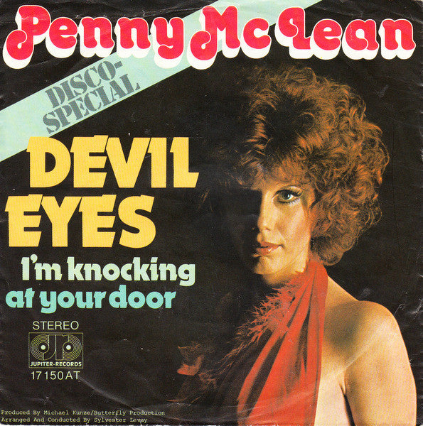 Penny McLean - Devil Eyes Vinyl Singles Vinyl Very Good (VG) <br> Hoes Good Plus (G+)