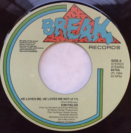 Kim Fields - He Loves Me He Loves Me Not Vinyl Singles Vinyl (VG) <br> Hoes (G+)