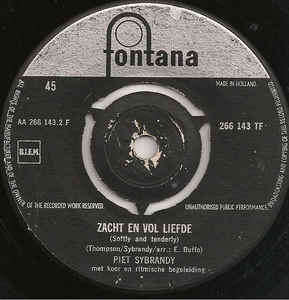 Piet Sybrandy - Daar Zijn Geen Grenzen Aan Jezus' Macht Vinyl Singles