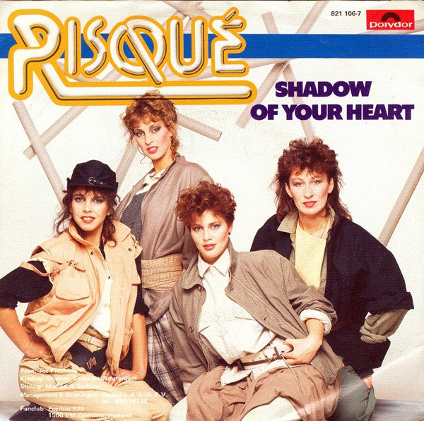 Risqué - Shadow Of Your Heart Vinyl Singles Vinyl Very Good (VG) <br> Hoes Good Plus (G+)