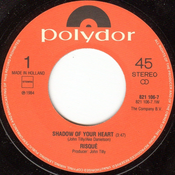 Risqué - Shadow Of Your Heart Vinyl Singles