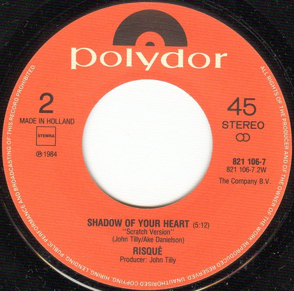 Risqué - Shadow Of Your Heart Vinyl Singles