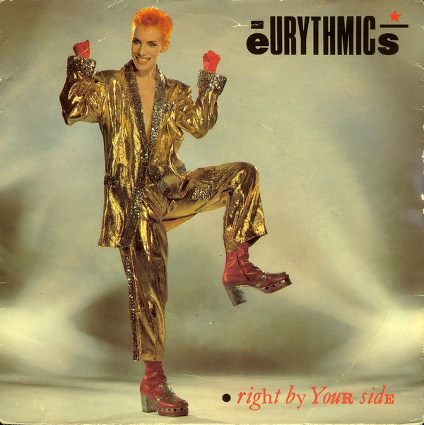 Eurythmics - Right By Your Side 33082 Vinyl Singles Vinyl Very Good (VG) <br> Hoes Good Plus (G+)