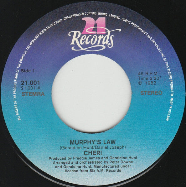 Cheri - Murphy's Law Vinyl Singles