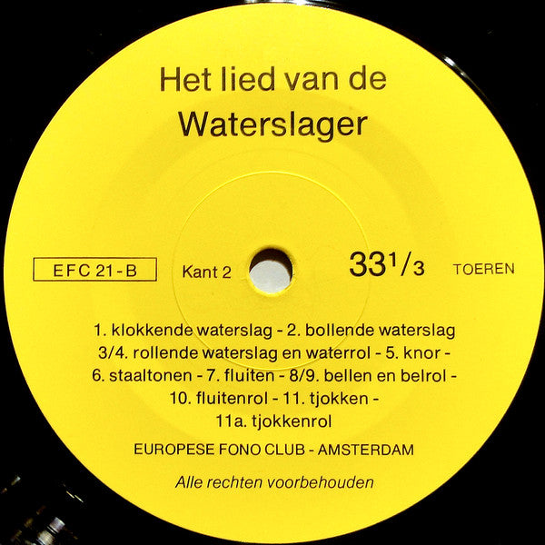 No Artist - Het Lied Van De Waterslager Vinyl Singles
