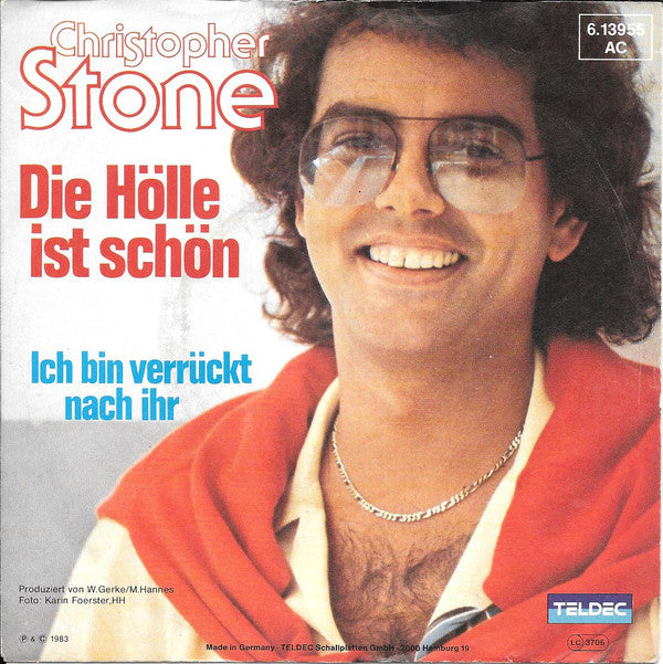 Christopher Stone - Die Hölle Ist Schön Vinyl Singles Vinyl Very Good (VG) <br> Hoes Good Plus (G+)