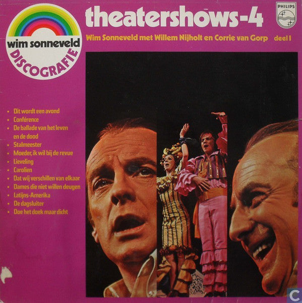 Wim Sonneveld Met Willem Nijholt En Corrie van Gorp - Theatershows-* (Deel *) (LP) Vinyl LP Vinyl Very Good (VG) <br> Hoes Good Plus (G+)