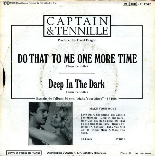 Captain & Tennille - Do That To Me One More Time 26699 Vinyl Singles Vinyl Zeer Goed / Hoesje Goed "VINYLSINGLES.NL"