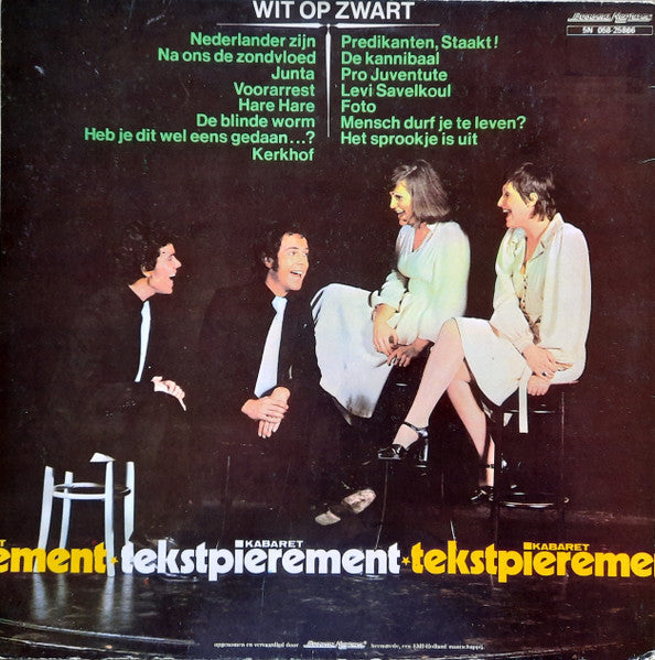 Kabaret Tekstpierement - Wit Op Zwart (LP) Vinyl LP