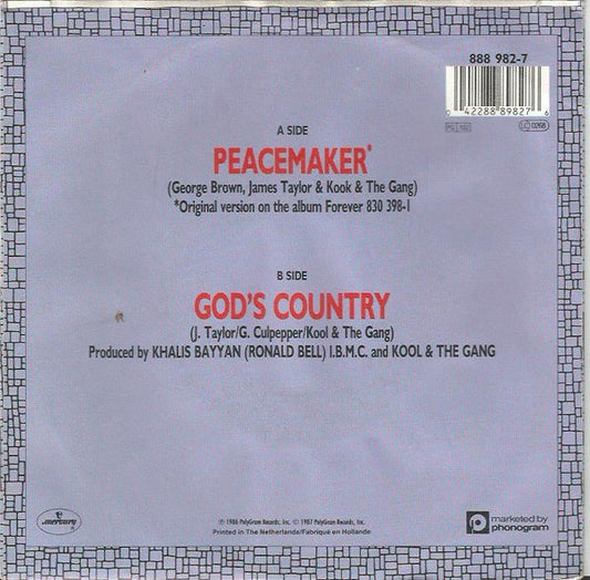 Kool & The Gang - Peacemaker 36389 Vinyl Singles Vinyl Zeer Goed / Hoesje Goed "VINYLSINGLES.NL"