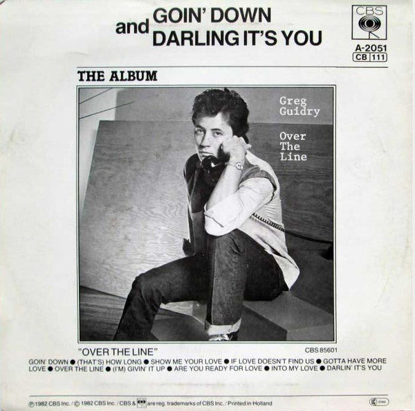 Greg Guidry - Goin' Down Vinyl Singles Vinyl Very Good (VG) <br> Hoes Good Plus (G+)