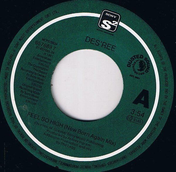 Des'ree - Feel So High Vinyl Singles