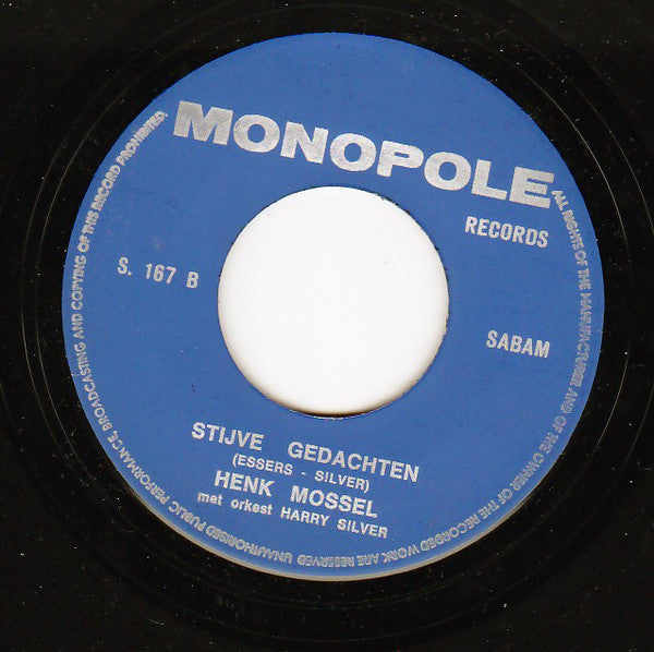Henk Mossel - Stijve Gedachten Vinyl Singles