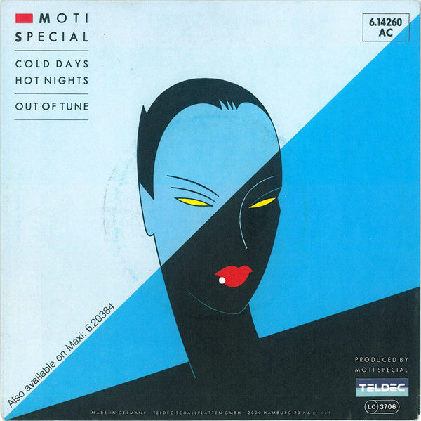 Moti Special - Cold Days Hot Nights Vinyl Singles Vinyl Very Good (VG) <br> Hoes Good Plus (G+)