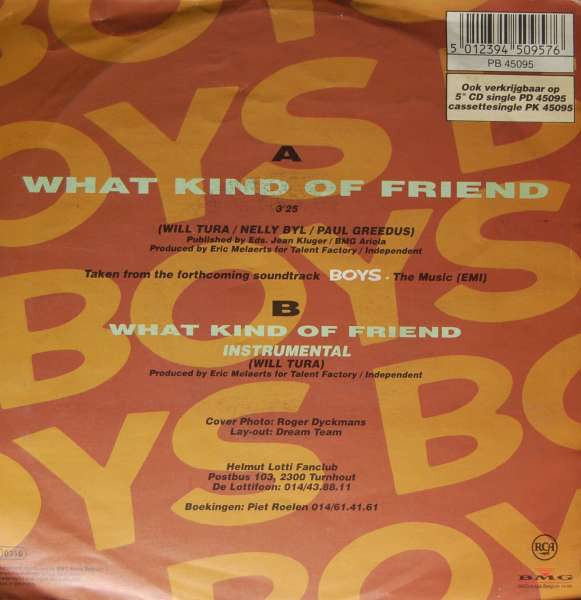 Helmut Lotti - What Kind Of Friend 31830 Vinyl Singles Vinyl Very Good (VG) <br> Hoes Good Plus (G+)