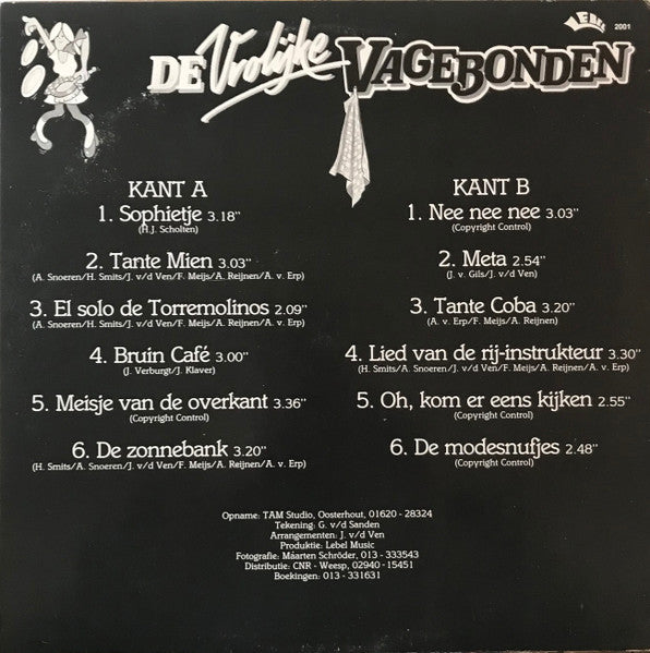 Vrolijke Vagebonden - De Vrolijke Vagebonden (LP) Vinyl LP Vinyl Very Good (VG) <br> Hoes Good Plus (G+)