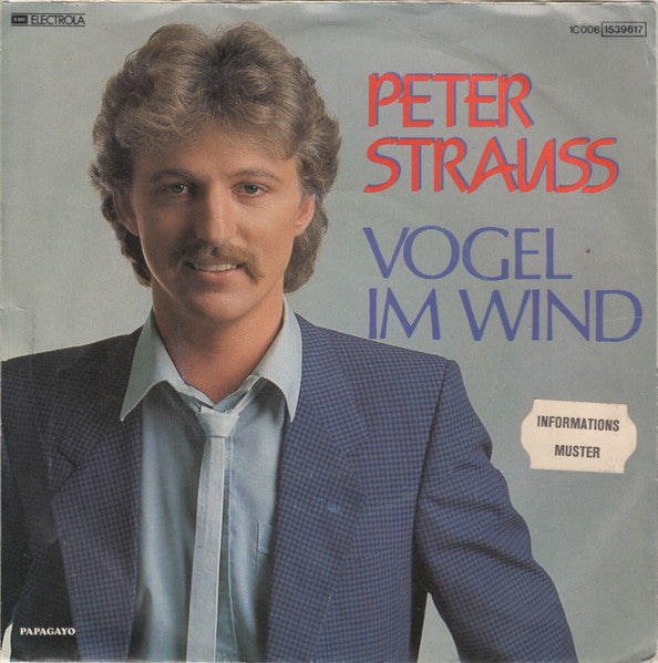 Peter Strauss - Vogel Im Wind Vinyl Singles Vinyl Very Good (VG) <br> Hoes Good Plus (G+)