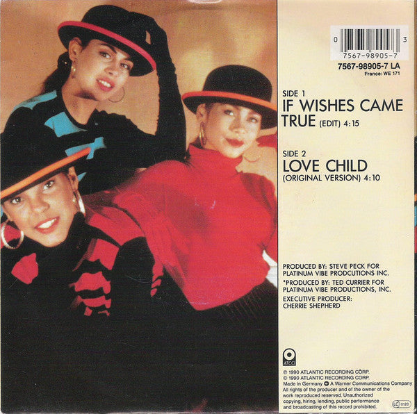 Sweet Sensation - If Wishes Came True 39455 Vinyl Singles Vinyl Very Good (VG) <br> Hoes Good Plus (G+)