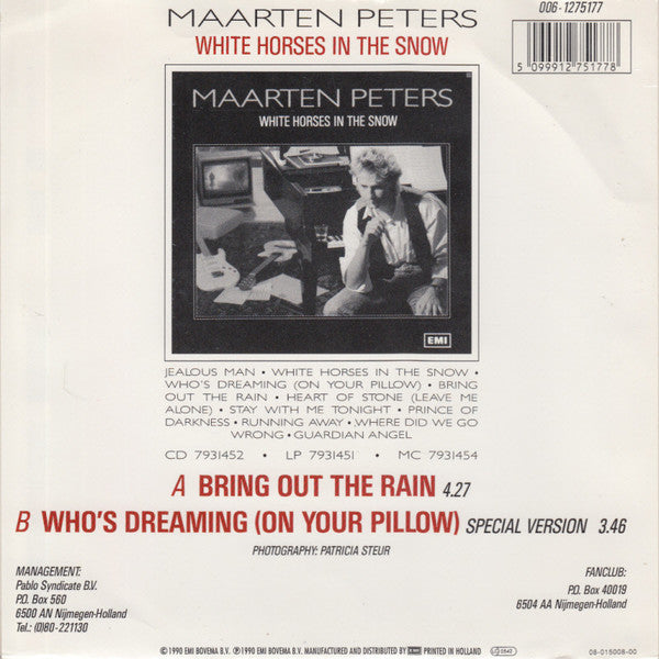 Maarten Peters - Bring Out The Rain Vinyl Singles Vinyl Very Good (VG) <br> Hoes Good Plus (G+)