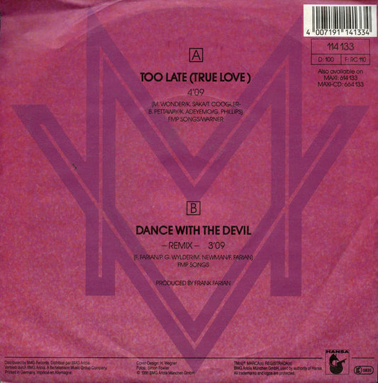 Real Milli Vanilli - Too Late (True Love)