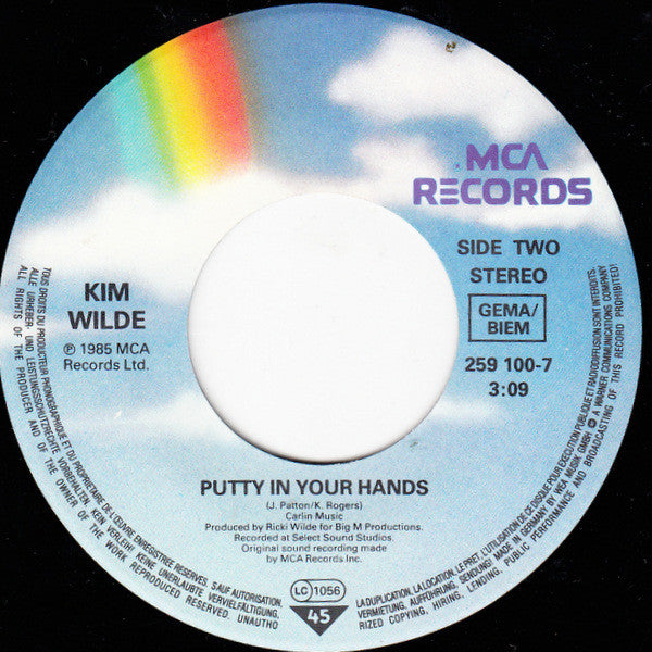 Kim Wilde - Rage To Love Vinyl Singles