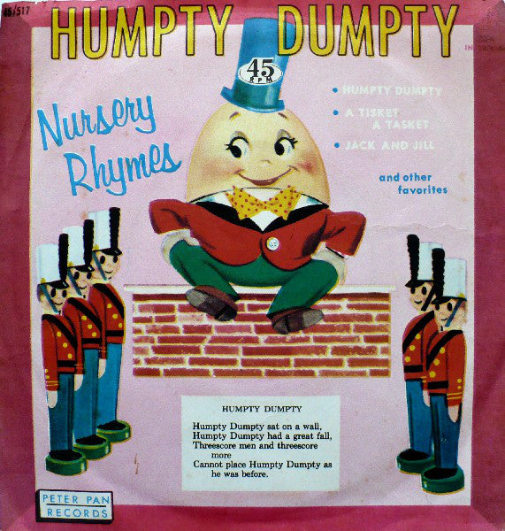 Jack Arthur And The Song Spinners - Humpty Dumpty Vinyl Singles