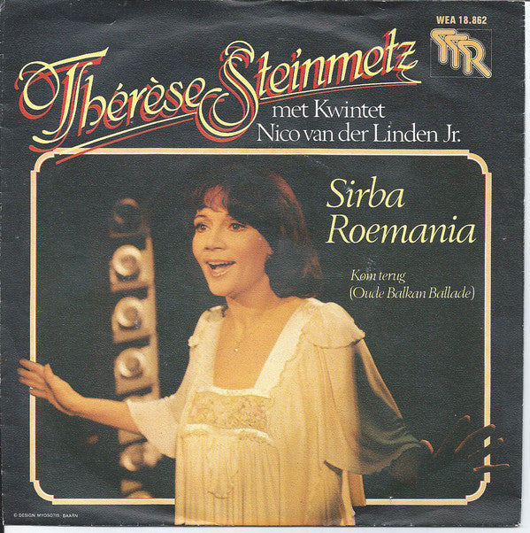 Thérèse Steinmetz - Sirba Roemania Vinyl Singles Vinyl Very Good (VG) <br> Hoes Good Plus (G+)