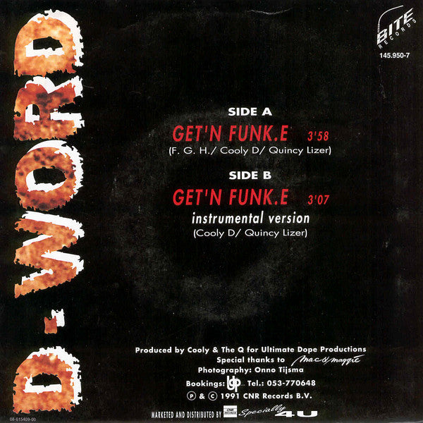 D. Word - Get'n Funk.e Vinyl Singles
