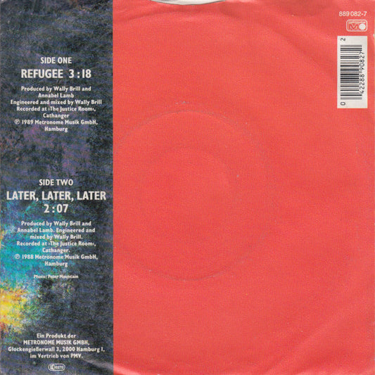 Annabel Lamb - Refugee Vinyl Singles Vinyl Zeer Goed / Hoesje Goed "VINYLSINGLES.NL"