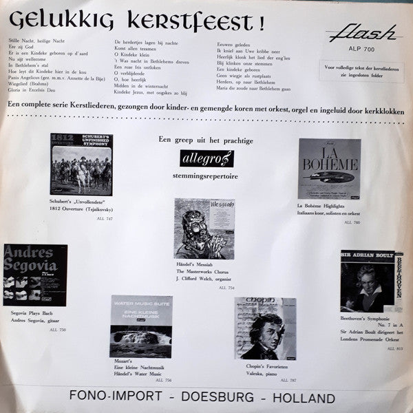 Kinderkoor Zanggenot, Kinderkoor De Winterkoninkjes - Gelukkig Kerstfeest (LP) Vinyl LP Vinyl Very Good (VG) <br> Hoes Good Plus (G+)