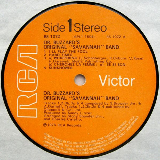 Dr. Buzzard's Original Savannah Band - Dr. Buzzard's Original Savannah Band (LP)