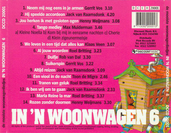 Various - In 'n Woonwagen * (CD) Compact Disc Vinyl Very Good (VG) <br> Hoes Good Plus (G+)
