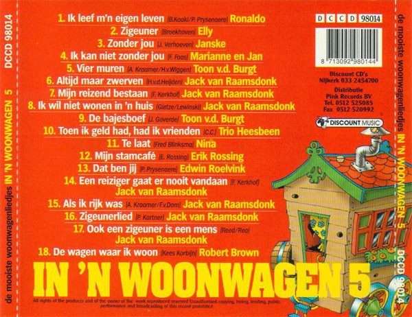 Various - In 'n Woonwagen (CD) Compact Disc Vinyl Very Good (VG) <br> Hoes Good Plus (G+)