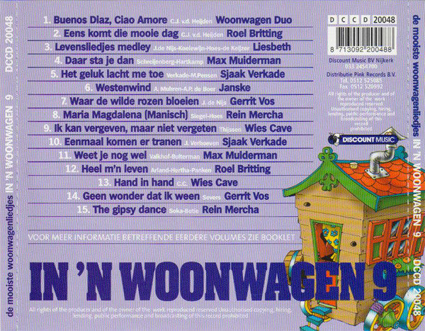 Various - In 'n Woonwagen 9 (CD) Compact Disc Vinyl Very Good (VG) <br> Hoes Good Plus (G+)