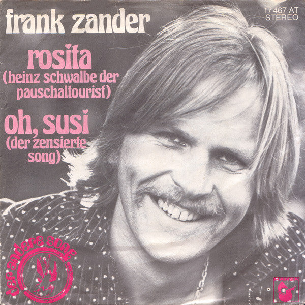 Frank Zander - Rosita (Heinz Schwalbe Der Pauschaltourist) Vinyl Singles